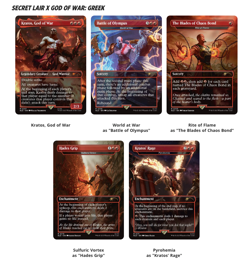 🔥 MTG Secret Lair PRESALE FOIL God of War: Greek SEE FEEDBACK🔥 - Image 1