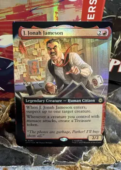 MTG misprint/miscut J. Jonah Jameson 261 Foil Extended Art - Image 1