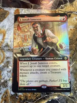 MTG misprint/miscut J. Jonah Jameson 261 Foil Extended Art - Image 2