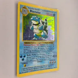 HOLO BLASTOISE 2/102 BASE SET SHADOWLESS HP/DMG POKEMON - Image 3