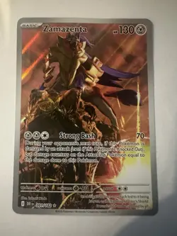 Pokemon TCG Destined Rivals: Zamazenta 201/182 Secret Illustration Rare SIR 2025 - Image 1