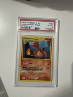 Pokemon Charmeleon Holo PSA 6 Error Holo Bleed Secret Rare Stormfront 102/100 - Image 1