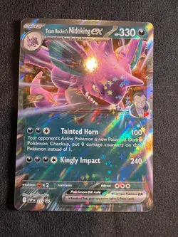 Team Rockets Nidoking EX - SVP217 - Scarlet and Violet promo - Pokemon TCG - NM - Image 1