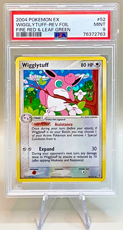 Pokemon Wigglytuff #52/112 Reverse Holo - 2004 EX Fire Red & Leaf Green PSA 9 MT - Image 1