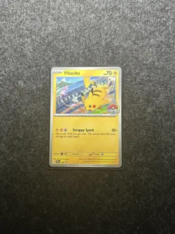Pokemon TCG Pikachu SVP 190 2024 World Championships Sealed Promo Stamped - Image 1