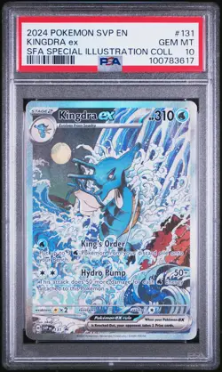 2024 POKEMON SVP EN-SV BLACK STAR PROMO #131 KINGDRA EX PSA 10 - Image 1