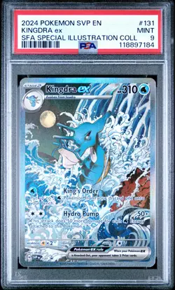 2024 POKEMON SVP EN-SV BLACK STAR PROMO #131 KINGDRA EX PSA 9 - Image 1