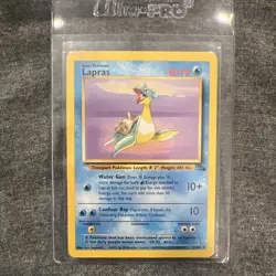 Pokemon - Lapras [1999 Wizards] #25/62 Rare (NM-MT) - Fossil Set - Image 1