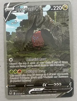 Pokemon TCG Regidrago V Sword & Shield - Silver Tempest 184/195 Holo Ultra Rare - Image 1