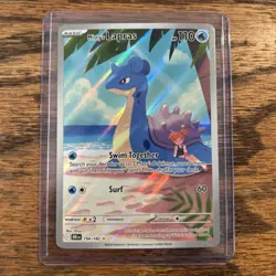 Pokemon TCG Misty's Lapras Destined Rivals 194/182 Illustration Rare Super Clean - Image 1
