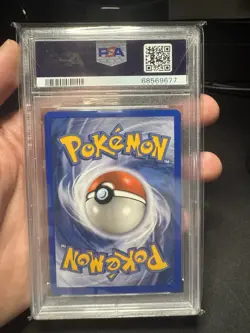 2006 Pokemon EX Legend Maker 55/92 Growlithe Reverse PSA 9 Mint Swirl - Image 2