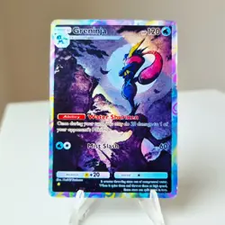 Greninja Pokemon Pocket Custom Card TCG Holo Deluxe Pack Holographic - Image 1