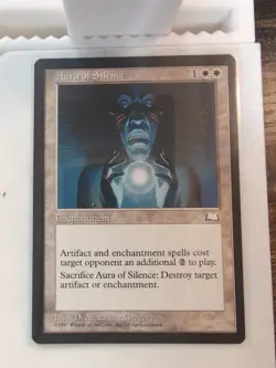 Aura of Silence Weatherlight Magic: The Gathering Card - Image 1