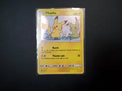 2019 Pokemon Team Up Pikachu Holo Promo #SM162 Black Star Promo Card - Image 1