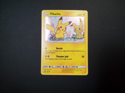 2019 Pokemon Team Up Pikachu Holo Promo #SM162 Black Star Promo Card - Image 2
