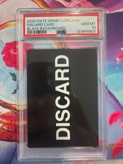 2023 Disney Lorcana BOLD LARGE WORDING Font Discard Error Card PSA 10 - Image 1