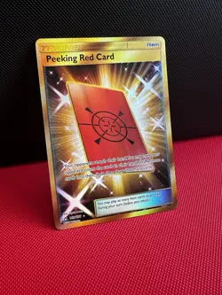 Red Peeking Card 169/156 GOLD Holo - SM: Ultra Prism - NM/M - Image 2