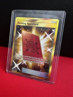 Red Peeking Card 169/156 GOLD Holo - SM: Ultra Prism - NM/M - Image 5