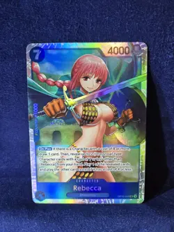 OP10-058 Rebecca SR One Piece TCG English Card Super Rare - Image 1