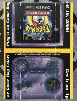 POKEMON Trading Card Game TGC Promo Item FLIP/FOLDING CARD Gameboy Color - MP - Image 2