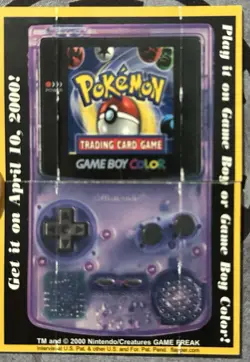 POKEMON Trading Card Game TGC Promo Item FLIP/FOLDING CARD Gameboy Color - MP - Image 3