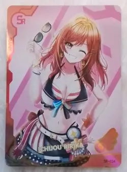 Ririka Ichijou HOLOLIVE STAR Maiden Party Goddess ACG WAIFU Girl Holo SR Card - Image 1