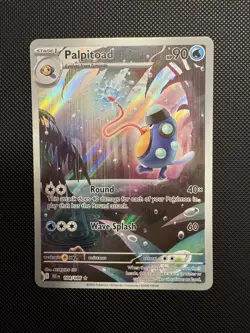 Pokemon Palpitoad Illustration Rare Card 104/086 S&V Black Bolt Near Mint/Mint - Image 1