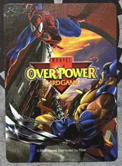 Fleer 1996 OverPower Marvel - BROOD - Power Hungry Monsters Card IQ Rare OPD - Image 3