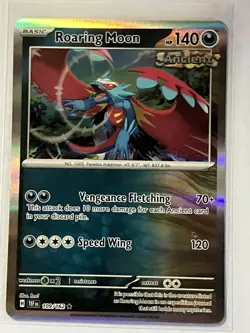 Pokemon TCG Roaring Moon Holo Rare Card 109/162SV05: Temporal Forces - Image 1