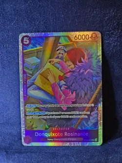 OP10-072 Donquixote Rosinante SR One Piece TCG English Card Super Rare Foil Holo - Image 1