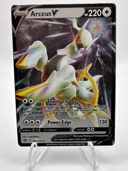 ARCEUS V 122/172 - ULTRA PREMIUM COLLECTION METAL CARD PROMO NM, English Pokemon - Image 1