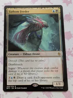 MTG Battle For Zendikar Fathom Feeder 203/274 NM Rare - Image 1