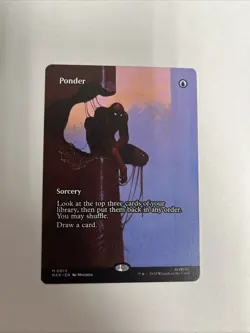Ponder Borderless Nonfoil Spiderman MTG - Image 1