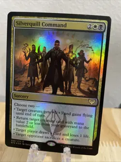 MTG Silverquill Command FOIL #232/275 Strixhaven: School of Mages Rare STX NM/M - Image 1