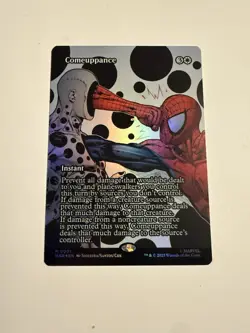 MTG Comeuppance 0001 FOIL (Borderless) Marvel Universe Spider Man | Magic - Image 1