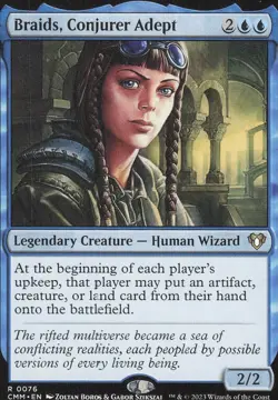 Braids, Conjurer Adept 2023 MTG LC #76 Masters/Rare Commander Masters - Image 1