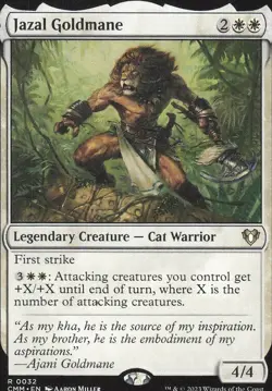 Jazal Goldmane 2023 MTG LC #32 Masters/Rare Commander Masters - Image 1