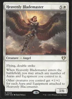 Heavenly Blademaster 2023 MTG #28 Masters/Rare Commander Masters - Image 1