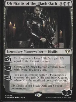 Ob Nixilis of the Black Oath 2023 MTG Planeswalker #176 Masters/Rare Commander - Image 1