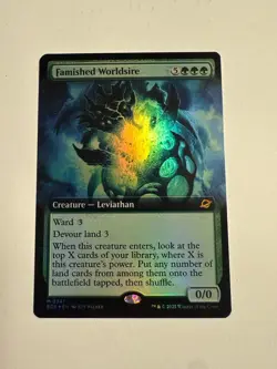 MTG Famished Worldsire FOIL (Extended Art) 0341 Edge of Eternities | EOE - Image 1