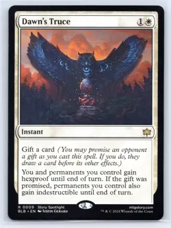 MTG Dawn's Truce R Bloomburrow 9 NM - Image 1