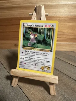 Pokemon Gym Challenge Common Lt. Surge's Rattata #085/132 Lightly played - Image 1
