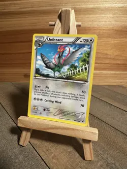 Pokemon Black and White Rare Unfezant #86/114 Moderately played - Image 1