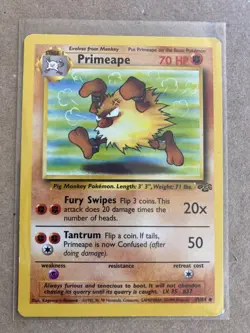 1999 Pokemon Jungle - PRIMEAPE #43 - Moderate Play - Image 1