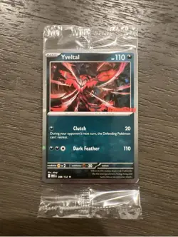 Sealed Yveltal 088/132 Reverse Holo Mega Evolution Pokemon GAMESTOP PROMO - Image 1