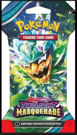 Pokemon TCG x Twilight Masquerade Booster Pack Factory Sealed - Image 1