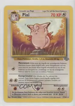 Clefable German Pokemon Jungle #17 1999 - Image 1