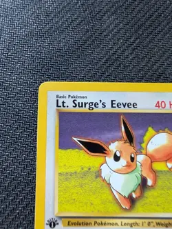Lt. Surge's Eevee 51/132 Gym Challenge Uncommon (1st Edition) Pokemon TCG - Image 3