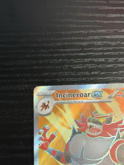 Pokemon TCG Incineroar ex 187/162 SV05: Temporal Forces Holo Nintendo 2024 NM - Image 3