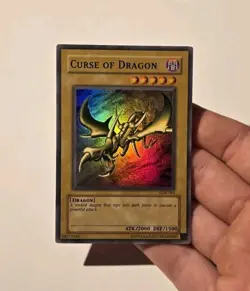 Yugioh Curse of Dragon LOB-066 Super Rare MP - Image 3